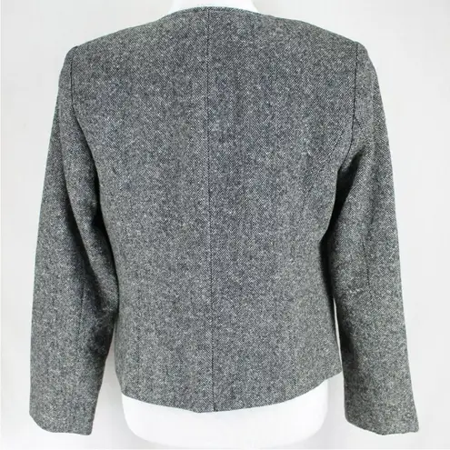 Orvis Vintage Wool Blazer Jacket 14P Navy White Tweed