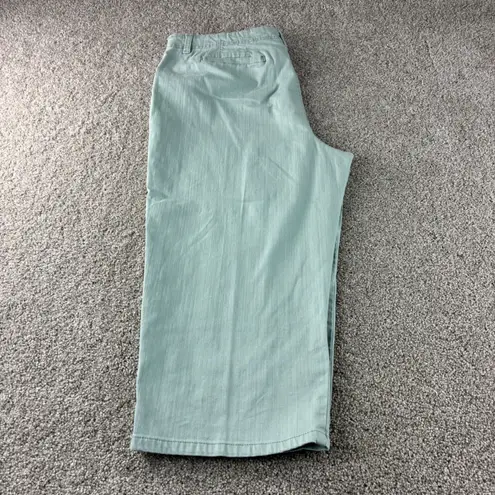 Gloria Vanderbilt Women's Capri Cropped Pants Embroidered Size 18 Comfort Cadual