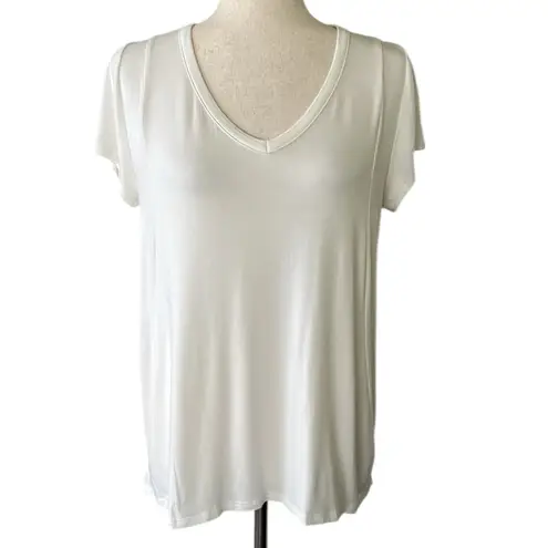 cha cha vente Cap Sleeve Knotched out Back T-shirt