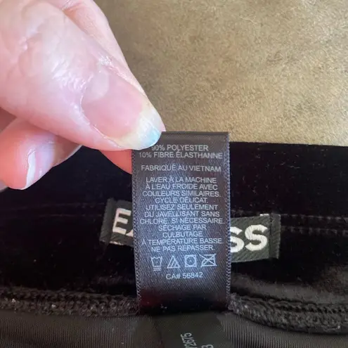 EXPRESS  black velvet leggings size M