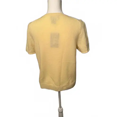 New Bloomingdale's Cashmere Short Sleeve Sweater