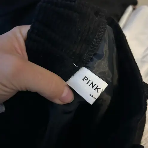 Pinkyotto Black Corduroy Midi Skirt