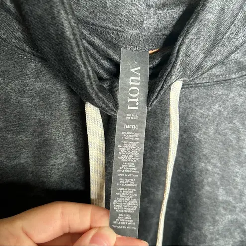 Vuori Halo Crop Funnel Neck grey large