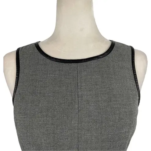 Rhyme Los Angeles Colorblock Grey and Black Skater Sleeveless Midi Dress Small