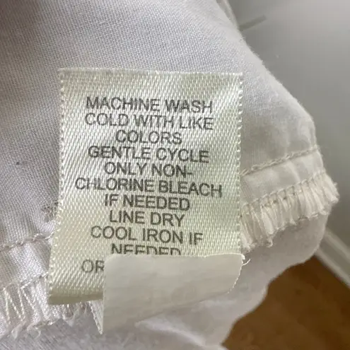 J.Jill Genuine Fit Stretch Linen Ankle Pants Size 18 Beige Summer Resort Beach