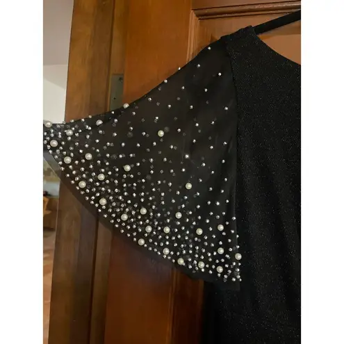 Alex Evenings long pearl sleeve evening gown size 10