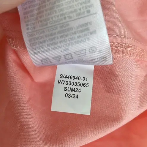 Banana Republic Pink Pleat Front Cotton MIDI Dress thumbnail 8