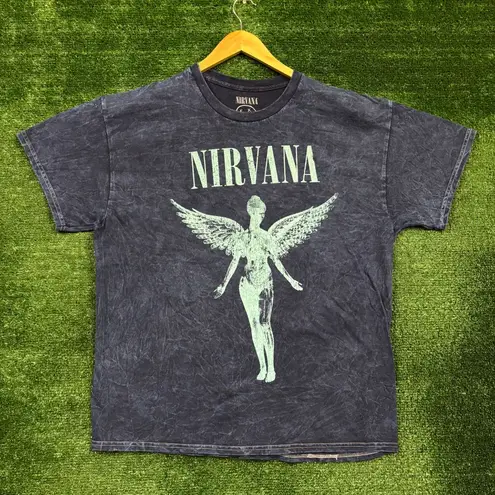 Nirvana In Utero Grunge Band Mineral Wash T-Shirt Size Extra Large