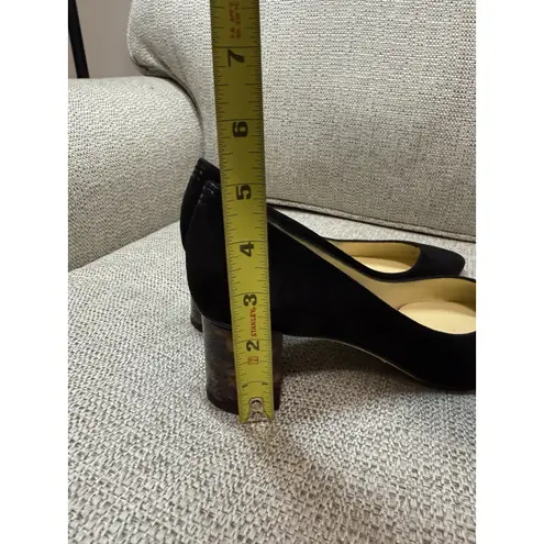 Sarah Flint Perfect Emma Black Suede Tortoiseshell Block Heel Shoes Size 39