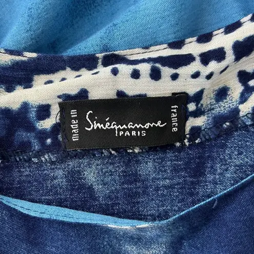 Sinequanone Dress Womens XS Blue White Tie Dye Maxi Casual Boho Bohemian Hippie
