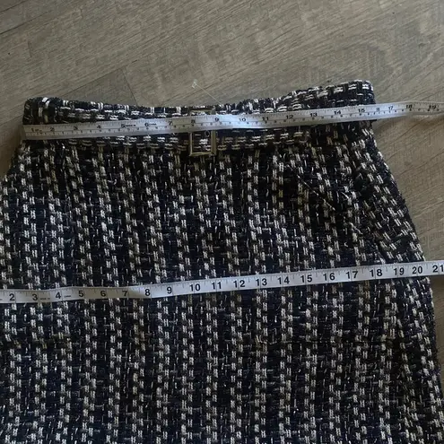 RAMY BROOK
Ashley Belted Tweed Mini Skirt Sz 10 Blue