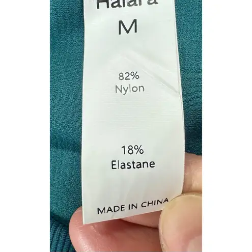 Halara Womens Green Crew Neck Sleeveless Cropped Yoga Gym Top Size Medium