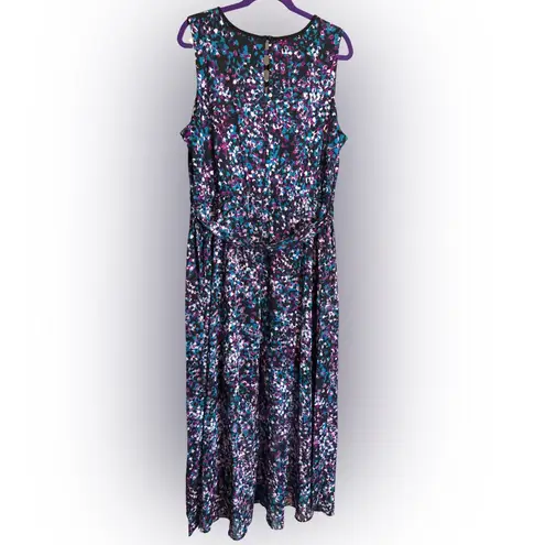 Lane Bryant  Purple Floral Maxi Dress