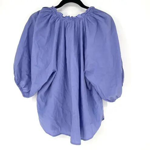 Xirena Jules Top Dark Periwinkle Purple Balloon Sleeves Women's Size Medium