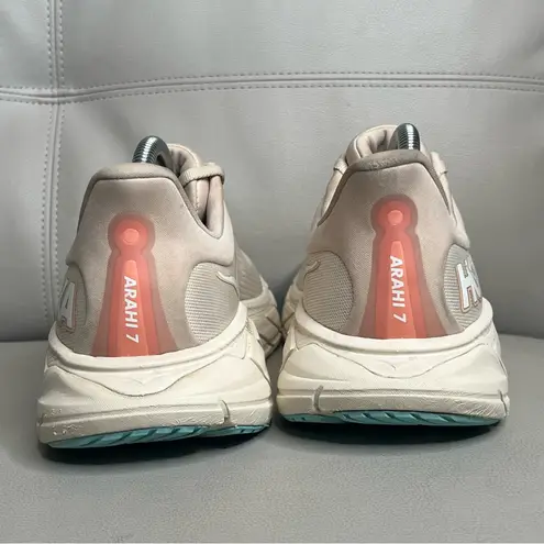 Hoka Arahi 7 Vanilla Beige Athletic Running Shoes Sneakers Women’s Size 10.5