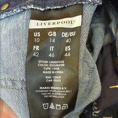 Liverpool Jeans Company Liverpool Dark Blue Denim Jeans size 30/10