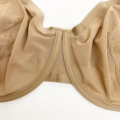 Cuup The Balconette Mesh Underwire Bra: Taupe Tan 38G (4D) Size undefined