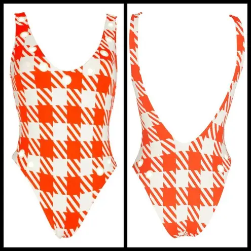 Solid & Striped π Michelle Eyelet Gingham Swimsuit