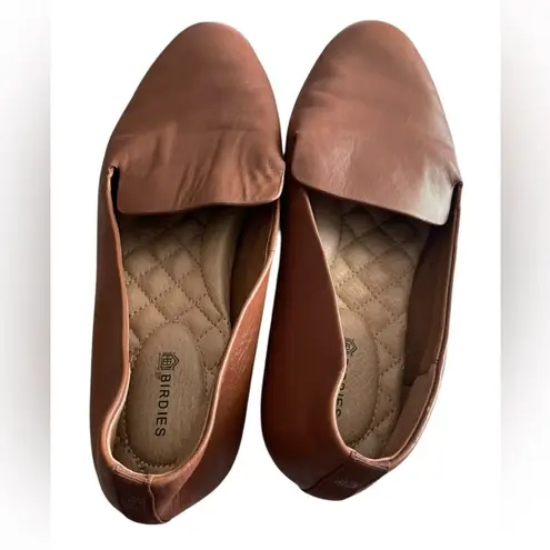 Birdies Women's Whiskey Leather Starling Loafer Flat Size 7