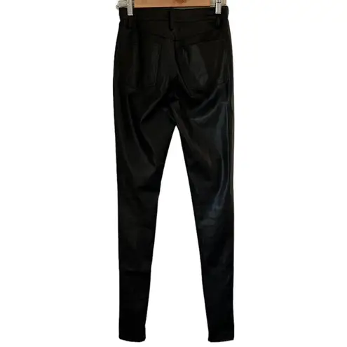 We Wore What Stiletto Vegan Leather Pants With Ankle Zip In Black Size 25