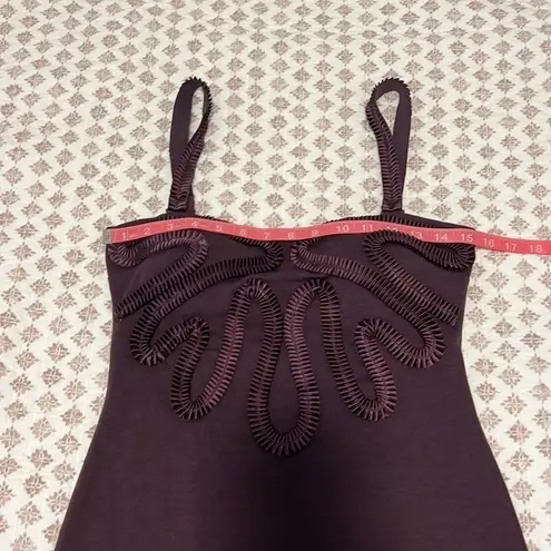 Kardashian Kollection Ruffle Mini Bodycon Convertible Dress Purple Size Medium