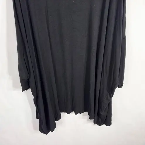 Lane Bryant  Plus Size 26 28 Shrug Cardigan Sweater Open Solid Black Light 188