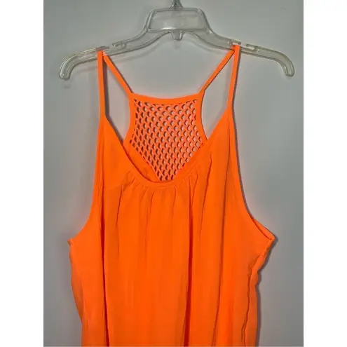 Womens Sleeveless Hollow Net Sundress Swim Cover