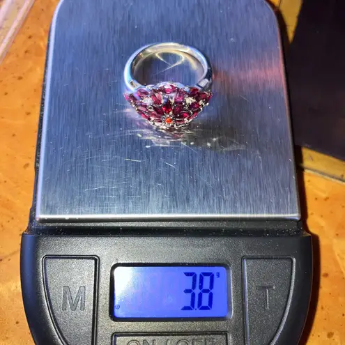Anthill Garnet Sterling Silver Ring Size 7
