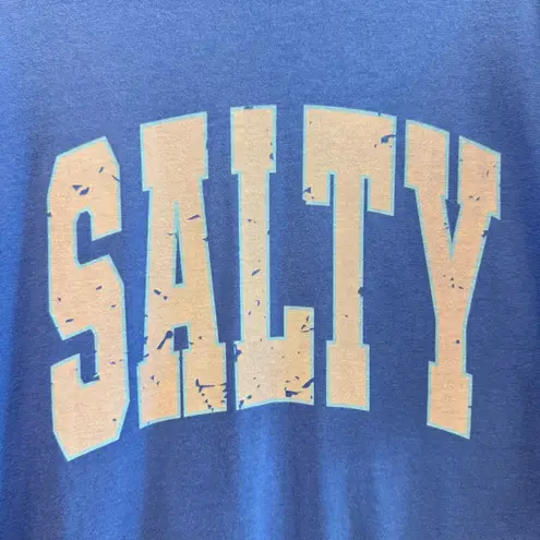 FC Vibes Comfort Colors Salty T Shirt Women's XL Blue Graphic Tee