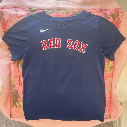 Nike boston red sox # 5 short sleeve jersey tshirt