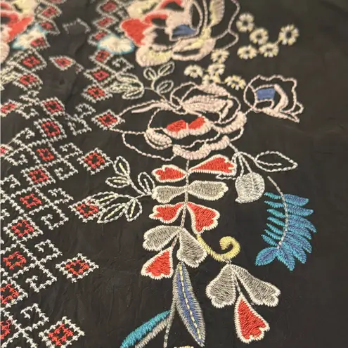 Johnny Was Nola heavily embroidered button