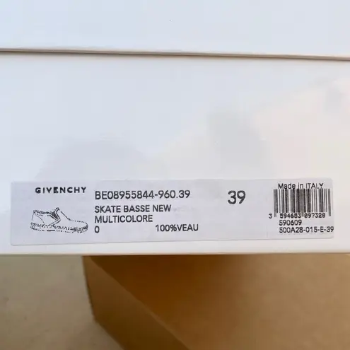 Givenchy women’s peacock print brown skate slip on sneakers size IT 39 US 9