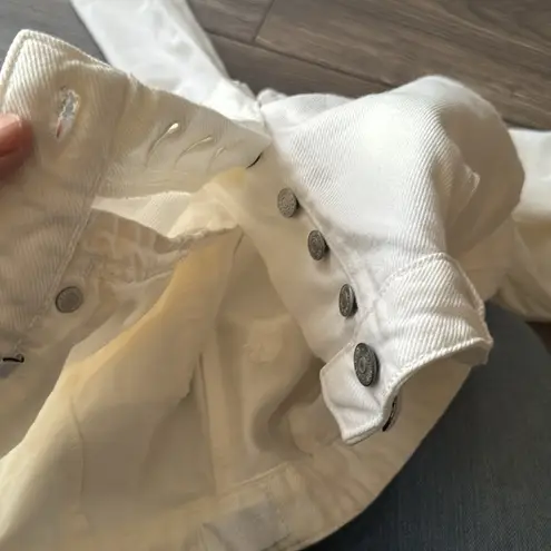 Boyish BY HER white Buttonfly denim jeans size 26 Bailey in Vertigo cut 0295