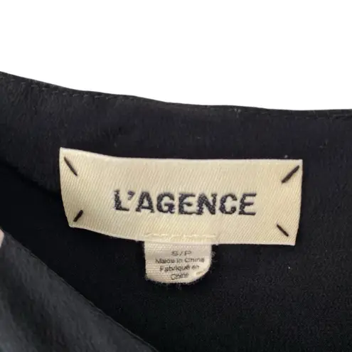 L'Agence L’Agence Suede Silk BlackRed Lip Print Women's Cami Top Blouse size small