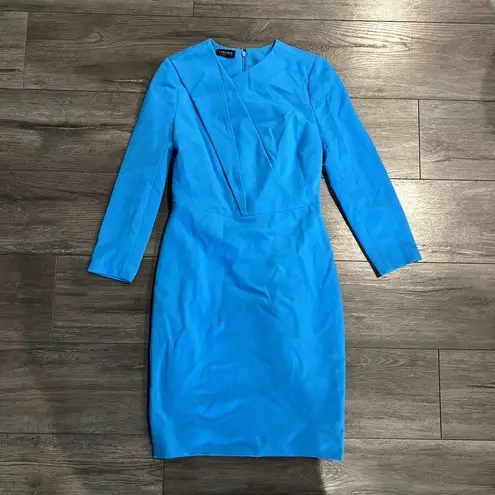 Carlisle  Collection Blue Valentine Long Sleeve Knee Length Sheath Dress Size 2