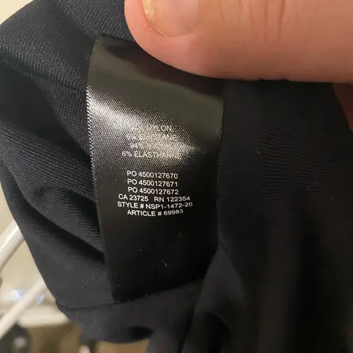 Babaton Aritzia Contour Tank Bodysuit Thong Cut Black Size Medium