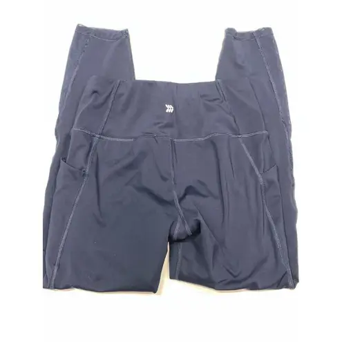 All In Motion 005 navy sheer leg legging size small