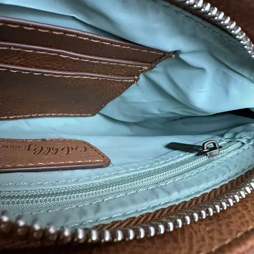 CATCHFLY STUDIO Aunthentic Leather Bohemian Western Convertible Clutch Purse Bag Brown