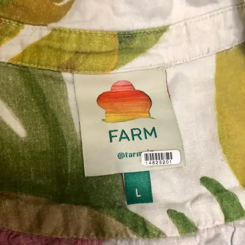 Farm Rio Spring Forest Jumpsuit Leaves Jungle Rainforest Tropical Floral Size L