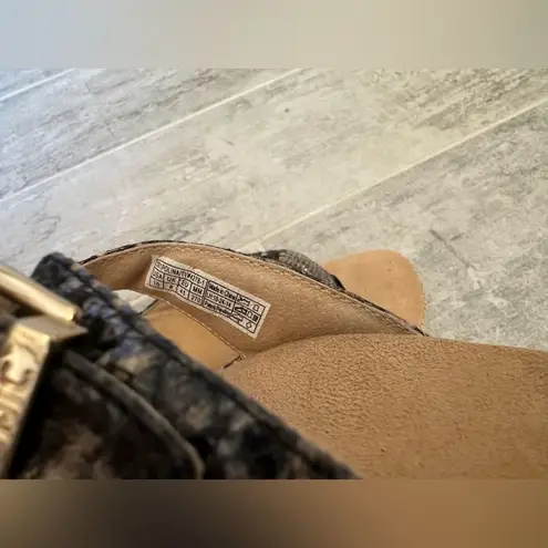 Vionic Polina Womens Flip Flop Platform Sandal Natural Snake 10 NWOT