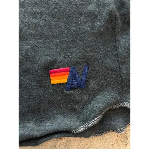 Aviator Nation XS Womens Racerback Tank Top W/Yellow Smiley Face & Embroidered L