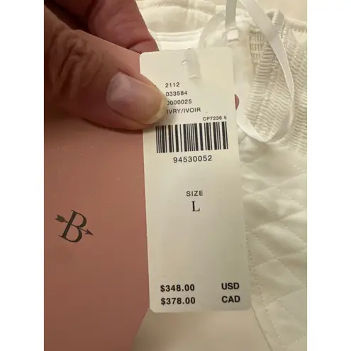 BHLDN NWT Ivory Strapless Satin Tulle Midi Bridal Dress Size Large