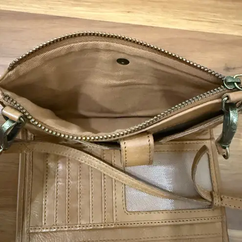 Unbranded TJMAXX Brown 100% Genuine Leather Multifunction Wallet Crossbody Bag