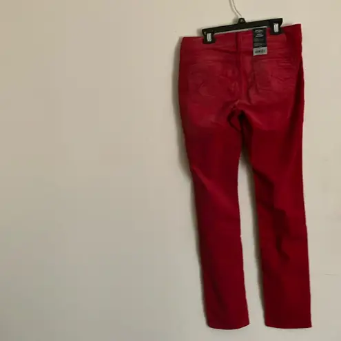 Silver Jeans Red (Suki Skinny) corduroy