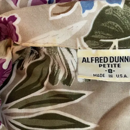 Alfred Dunner Petite Floral Blouse Size 8