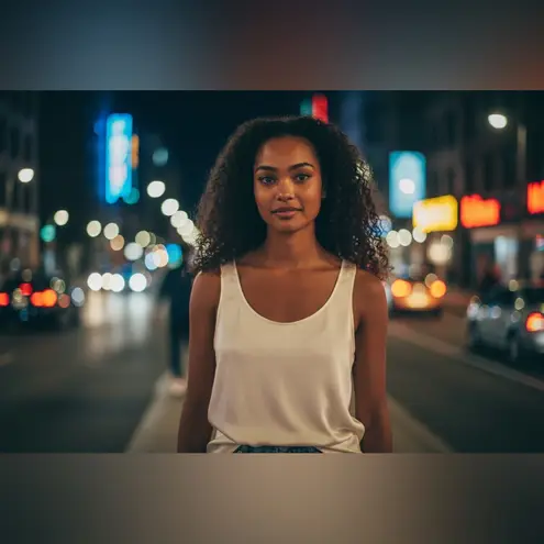 Armani Collezioni Silk Blend Scoop Neck Camisole | Italian Luxury Tank Top Small