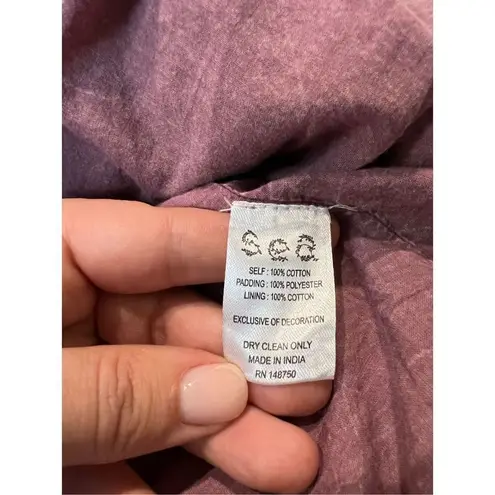 Sea NY Heart Quilt Petal Sleeve Tiered Dress size S Pink