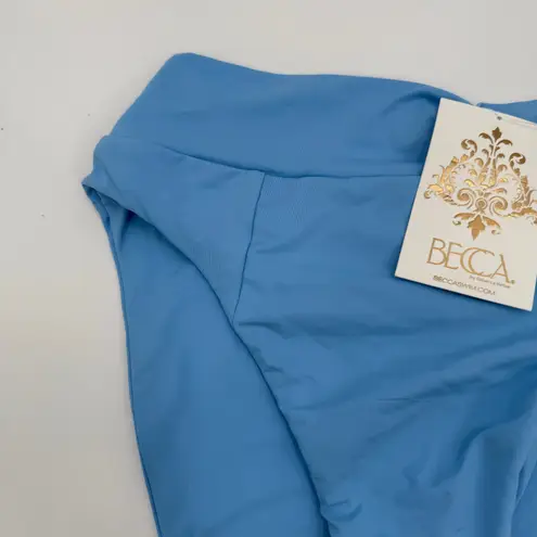 Becca Bikini Bottoms Size Small French Cut High Leg NWT Sky Blue Swim High Waist