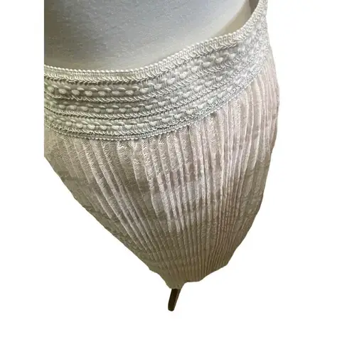 Channa Champagne Lace Fully Lined Pleated Midi/Maxi Skirt NWOT Pink Size undefined