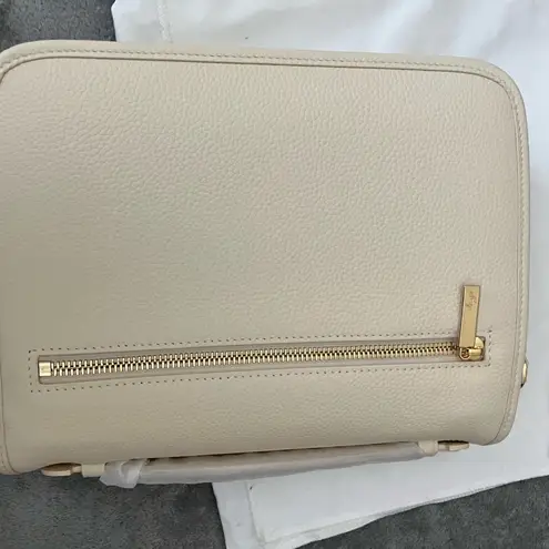 NWT DUYP Paris 15 Satchel Bag in Buttercream White